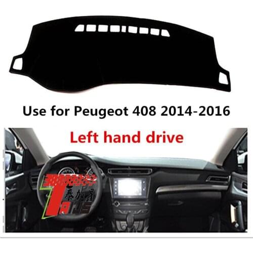 TAIJS Factory Good Quality Casual Polyester Fibre Car Dashboard Cover For Peugeot 408 2014 2015 2016 Left Hand Drive