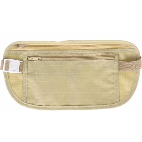 Cloth Travel Pouch Hidden Wallet Passport Money Waist Belt Bag Slim Secret Security Useful Travel Storage Bag