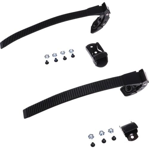 PVC Inline Roller Skate Strap Buckle with Clamp Screws Nut Replacement Accessories for Men Women Skating Parts