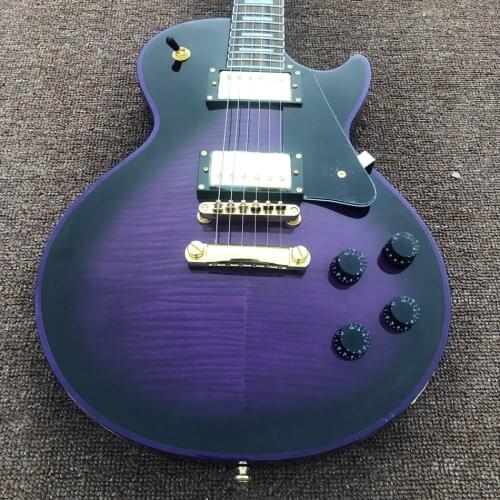 High Quality Rosewood Fingerboard Electric Guitar Maple Top Gold Hardware Free Shipping