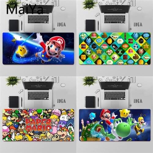 Maiya Top Quality Super Mario Keyboards Mat Rubber Gaming mousepad Desk Mat Free Shipping Large Mouse Pad Keyboards Mat