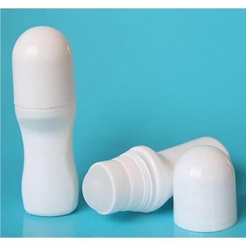 1 Pcs 30ml Plastic White Roll On Bottles 30cc Deodorant Cosmetic Roll-on Container With Big Roller Ball New Arrival