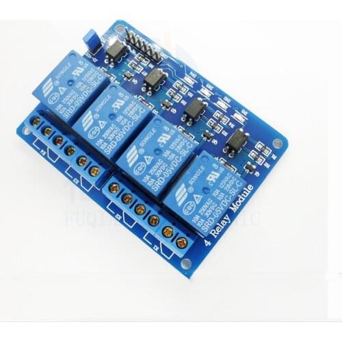 1pcs/lot 4-channel Relay Control Board Module With Optocoupler Isolation Relay Output 4 way relay module for arduino