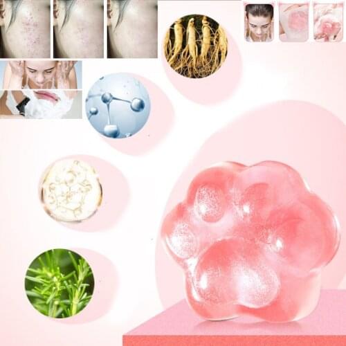 1Pcs Anti-mite Herbal Fragrance Hand Soap Cat Claw Amino Acid Soap Moisturizing Facial Body Cleansing Soap whitening Bath Soap