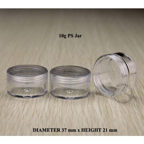10g x100pcs Empty small plastic jars bottles cosmetic jar pot box with lids sample mini cream cosmetic containers packaging