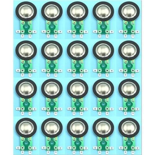 20pcs/lot 4Ohm Replacement Diaphragm For 25.5mm 25.4mm Foster/Fostex/Heppner N30,025N08, 025H27, 025H30 Titanium