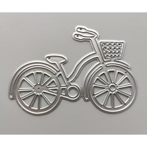 2021 Bicycle Metal Cutting Dies DIY Scrapbooking Paper Photo Album Crafts Mould Cards Embossing Mold Stencils for Decor