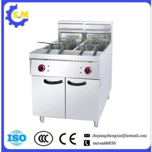 56L Vertical single cylinder double screen electric fryer