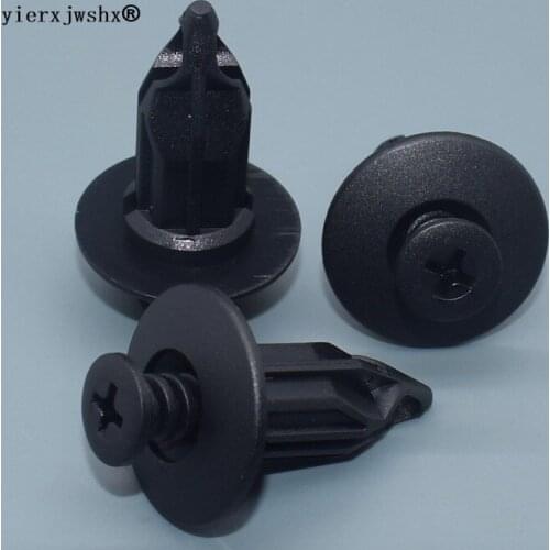 Yierxjwshx 10.7mm Push-Type Retainer car plastic fastener clip for GM APV Vans 1990-On for GM 10140480 for Chrysler 6502625