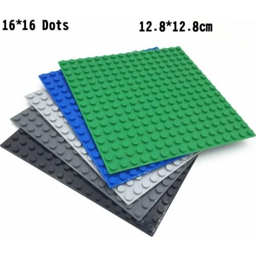 ESTELLE 5Pcs 16*16 Dots Base Plate For Small Bricks Baseplate Board DIY Building Blocks Toys For Children Gifts