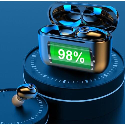 Wireless Earphones T29 TWS Ear Plugs Portable Long Lasting Life Stereo Digital Display Earbuds Headset for All Phones Sports