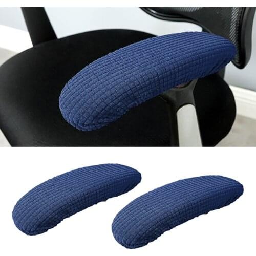 1Pair Chair Armrest Cover Slipcover Office Computer Chair Arm Covers Dustproof Stretchable Computer Slipcovers Cushion Protector