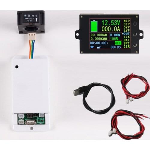 DC 120v 18 in 1 Wireless voltage meter ammeter Solar Battery Charging coulometer capacity Power detector Tester