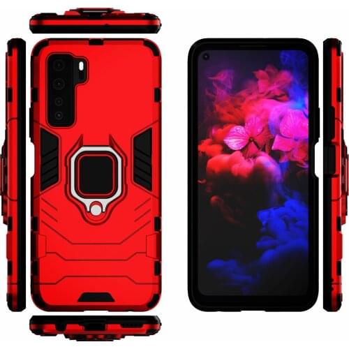 Phone Holder Finger Ring Case For Huawei Nova 7 SE 5G CDY-NX9B Magnetic Armor Shockproof Cover For Huawei Nova 7SE NOVA7SE Funda