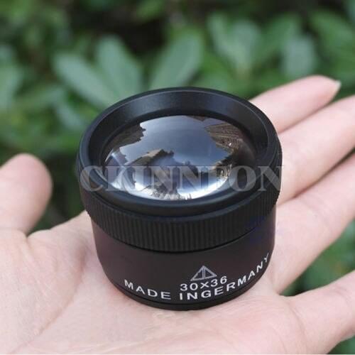 DHL 200PCS Portable 30x36mm Jeweler Optics Loupes Magnifier Magnifying Lens Microscope