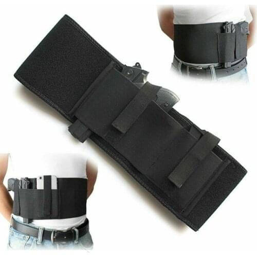 Left Right General Version Belly Band Holster Waist Under Coat Hidden Belt Breathable Hight Elastic Neoprene Strap 40 Inches
