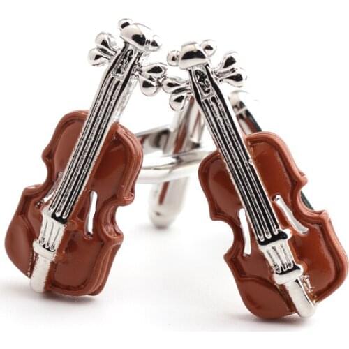 Guitar modelling paint printing cufflinks shirts cufflinks cuff factory direct sale free shipping