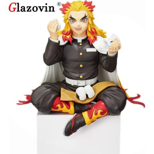 Glazovin Original Genuine Sega Demon Slayer Rengoku Shinjurou Noodle Stopper PVC Action Figure Model Toys For Children Gifts