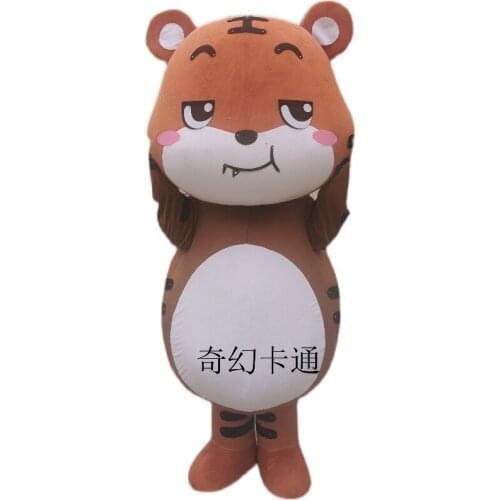 Tiger mascot costume doll props mushroom mascot Halloween Christmas Party Masquerade Anime Shows Halloween Outfit