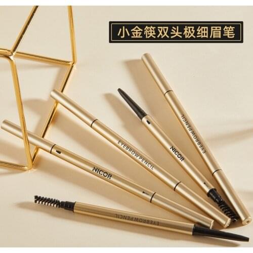 Eyebrow pencil waterproof natural lasting ultra-fine 1.5mm five-color eyebrow pencil sweat proof tattoo cosmetics eye makeup