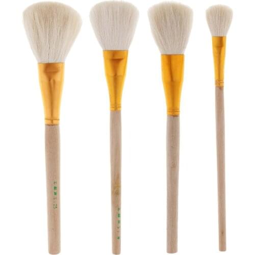 Big Head Clay Cleaning Wooden Brushes Color Shapers Pottery Clay Sculpture Carving Tools for Modeling,Craving,Shaping