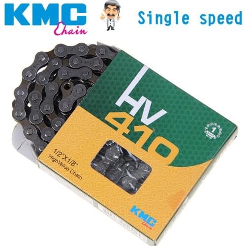 KMC HV410 All single speed drive systems Bicycle Chain Dead Fly Bike Folding Bike Urban Leisure Bike 112L Silver Gray