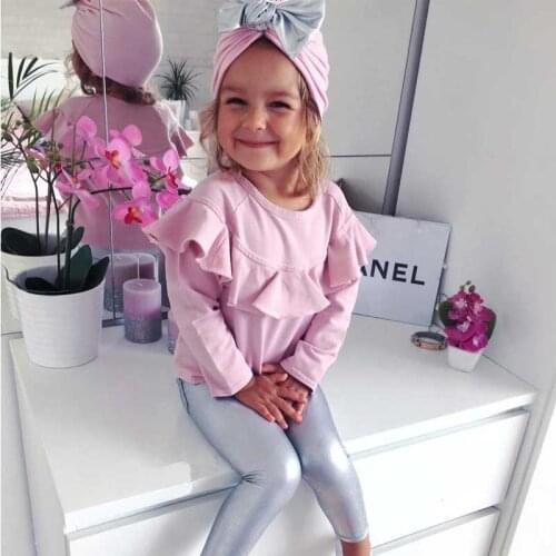 Toddler Girls Clothes Sets Spring Autumn Children Girls Outfits Pink T-shirt +Silver Pants+Hat 3Pcs Baby Girls Tracksuit