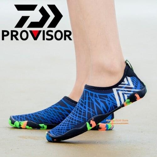 2021 Sneakers Men Women Barefoot Beach Water Shoes Lovers Outdoor Swimming Bicycle Quick-Drying Aqua Shoes DAIWA Fishing Shoes