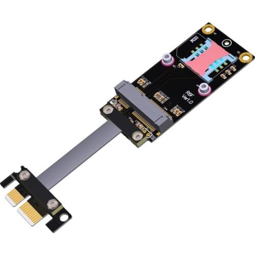 Mini PCIe To PCIe PCI-e x1 Adapter Riser Card Wireless network Gen3.0 Cable Extender mPCIe PCI-Express 1x R16SF adt-link