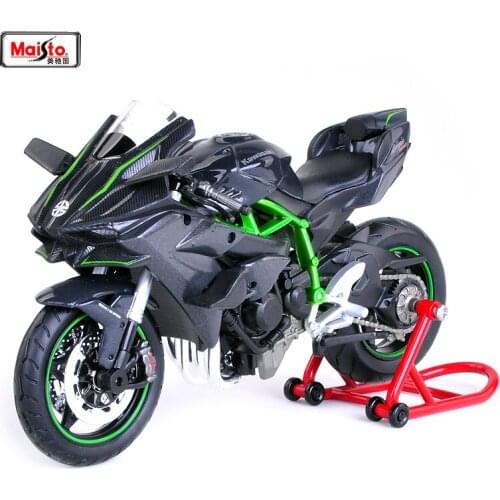 Maisto 1:12 Kawasaki Ninja H2 R Motorcycle Diecast Metal Bike Model Free Shipping TOY NEW IN BOX Interior decoration with rear