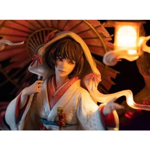GK Resin Figure Kit Unpainted Original Character Yoima Matsuyoi Hime Self-Assembled Model Kit Colorless Anime Figure