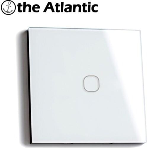 Wall Touch Switch EU standard Crystal Glass Panel Touch Switch, AC220V,1 Way Switch, EU Light Wall Touch Screen Switch