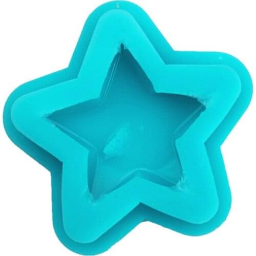 Natural Druzy Heart Star Moon Mold Rock Geode Stone Cluster Crystal Resin Mould