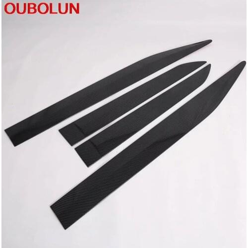 OUBOLUN For Toyota Rush 2018 2019 2020 Side Door Body Molding Line Cover Trim Protector Decoration Exterior Accessories ABS