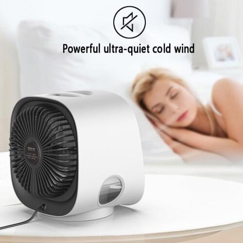 Portable Personal LED Evaporative Air Conditioner Anion Humidifier Cooling Fan USB charging, low power consumption