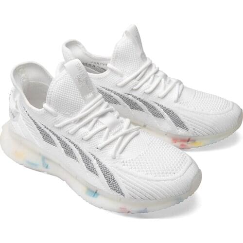 Casual sneakers man on comfortable Sneakers shoes Breathable safety breathabl Shoes men running zapatillas white slip fashion