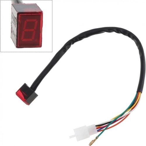 1PCS 315MHZ 12V 125db ABS Plastic Durable Motorcycle Gear Display Gear Shift Indicator Positive Wire