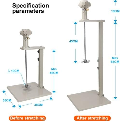 Hand Manual Lift Agitator Air Powered Mixer 5 Gallon 20 Liter Stirrer Machine Dispersion