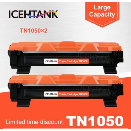 ICEHTANK 2 PCS Compatible toner cartridge TN 1050 1050 for Brother HL-1110 1111 1112 1210 MFC-1810 1815 1816 DCP-1510 Printer