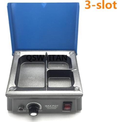 Dental laboratory wax heater Digital Wax Melter Melting Dipping Heater 3-slot