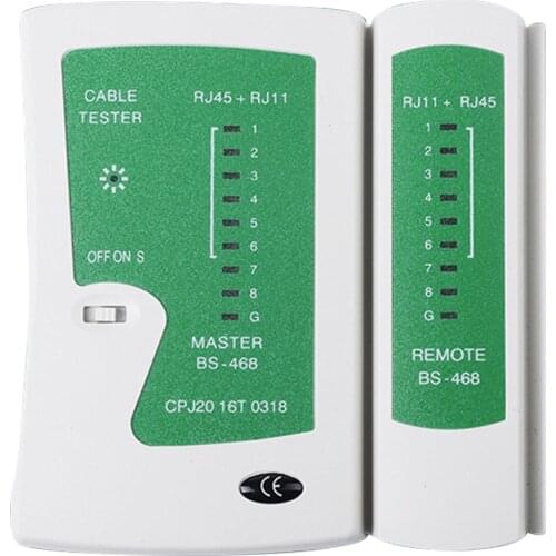 Network Lan Cable Tester Test Rj45 Rj-11 Cat5 Utp Ethernet Tool Cat5 6 E Rj11 8P Portable Network Cable Tester