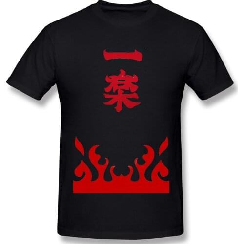 Funny Novelty Mens Basic Short Sleeve T-Shirt Namikaze Minato Japanese Anime Tops Tees EUR Size