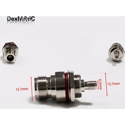 1pc N Female Jack nut switch SMA Female Jack RF Coax Adapter convertor Straight Nickelplated NEW wholesale