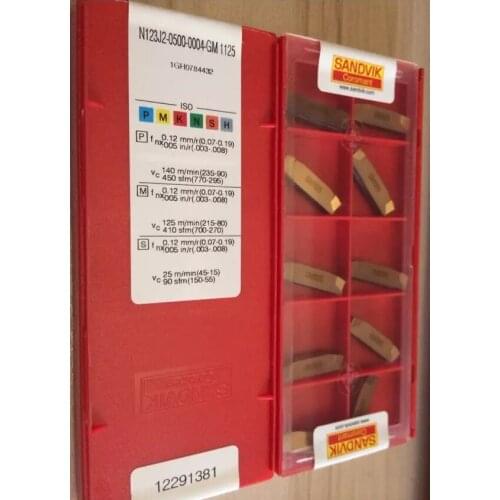 10PCS CARBIDE INSERT N123J2-0500-0004GM 1125