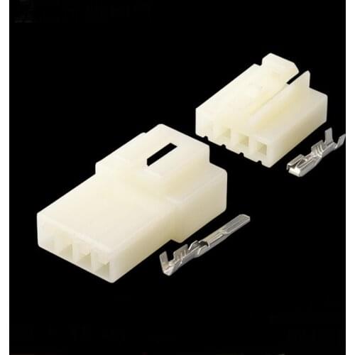 100pcs/lot 4 pin Female Male Auto waterproof Car connector DJ7041-3-11/21