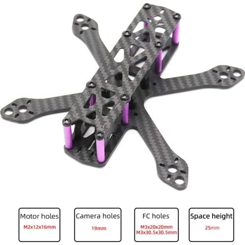 3 Inch Carbon Fiber RC FPV Drone Frame Kit For DIY Quadcopter Quad Drone
