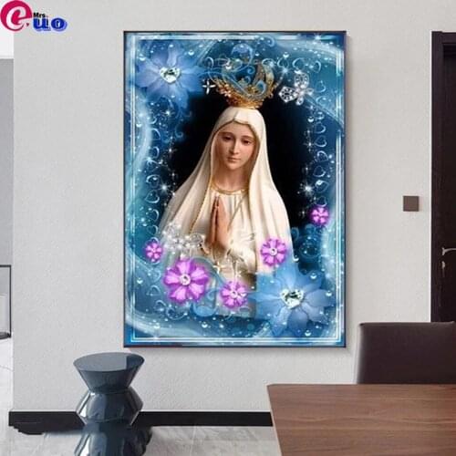 5d diy diamond painting Hot selling home art,Virgin Mary,religion mosaic diamond crystal painting full square round diamond