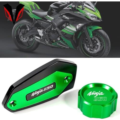 Motorcycle Accessories Brake Fluid Reservoir Cap Oil Cylinder Cover for Kawasaki Ninja650 Ninja 650 2017 2018 2019 2020 2021