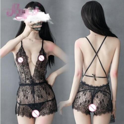 One-piece see-through mesh sexy underwear