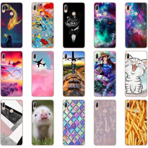 For Lenovo K5 Pro Case 5.99'' Cute cat Bumper Soft Silicon Back Cover For Lenovo K 5 Pro Phone Cases Funda Coque K5Pro
